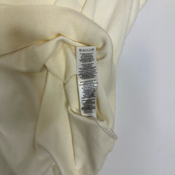 Adrianna Papell XL Embellished Ivory Knit Top Sheer Sleeve Blouse - Picture 9 of 9